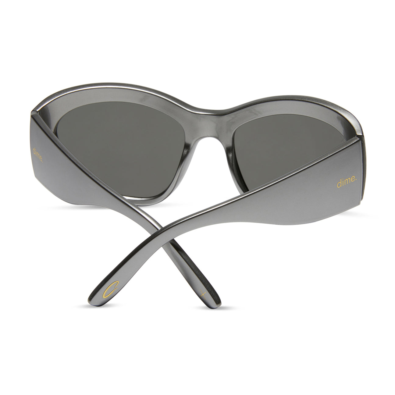 Incognito Round Sunglasses Silver Silver Mirror Polarized Dime Optics Dime Optics 7890