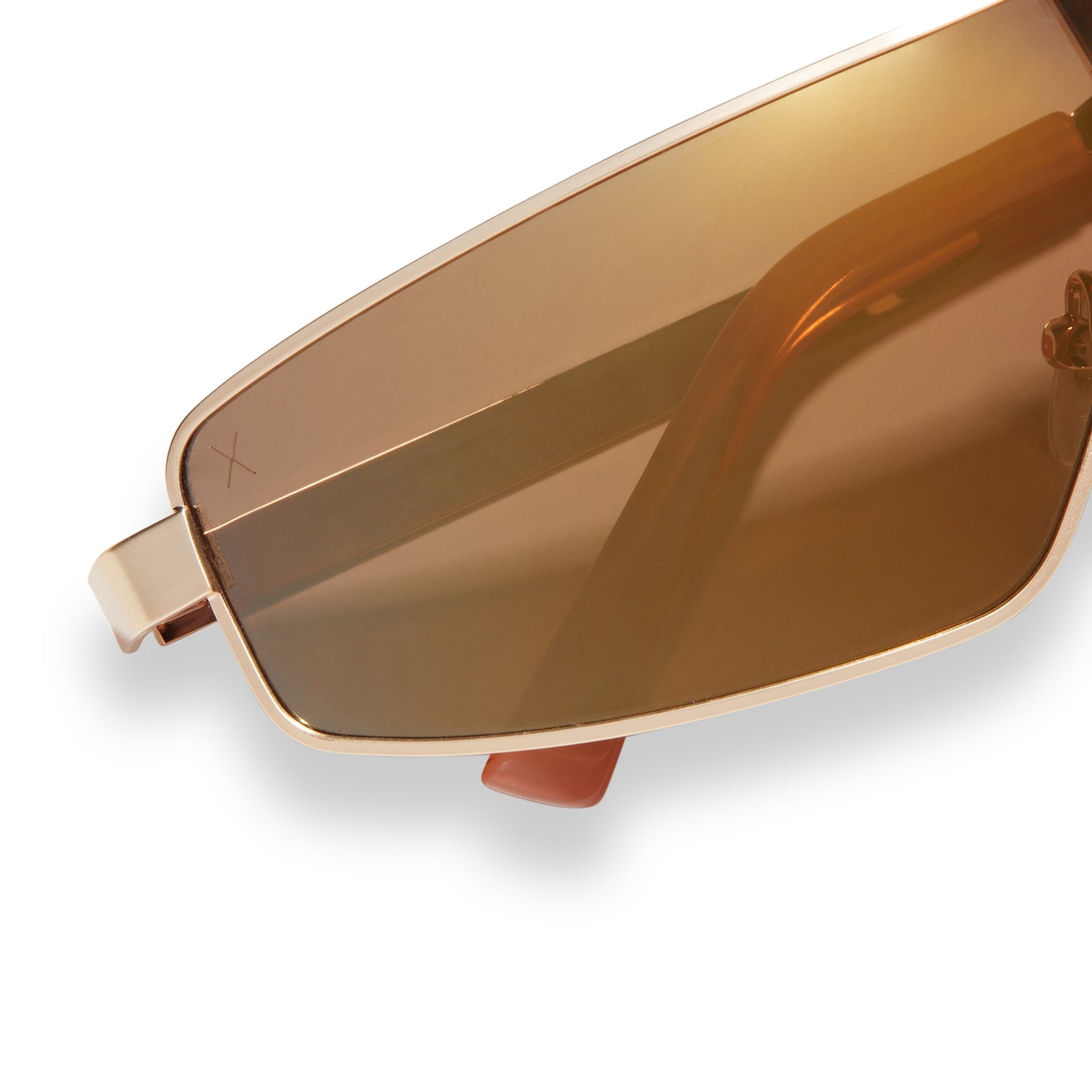 Skyami Shield Sunglasses Gold Light Brownflash Polarized Dime Optics Dime Optics 8400