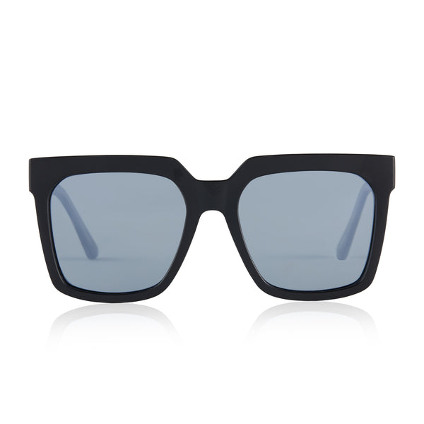 Matte black cheap reflective sunglasses